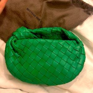 Bottega veneta mini jodie green parakeet